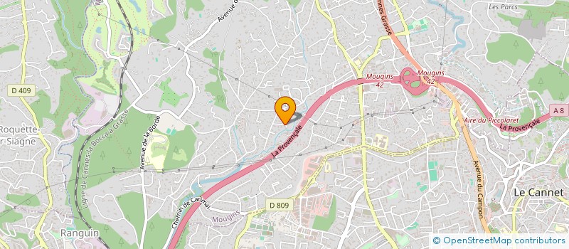 localisation de l'entreprise SCI KANAG à MOUGINS