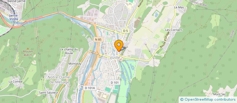 localisation de l'entreprise SCI KANALO  VIZILLE