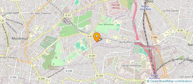 localisation de l'entreprise SCI KANCEL  MONTREUIL
