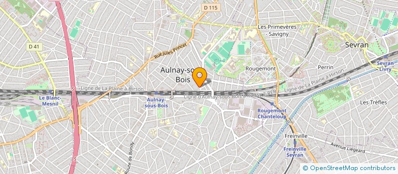 localisation de l'entreprise SCI KANDISSOUNON-PLOUGASTEL  AULNAY-SOUS-BOIS
