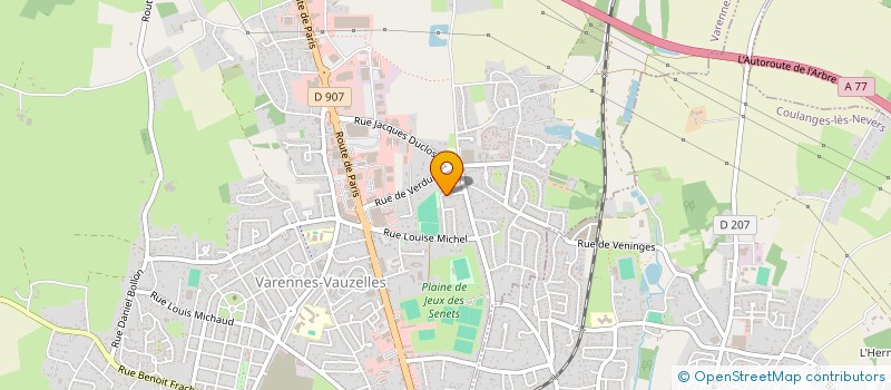 localisation de l'entreprise SCI KANE  VARENNES-VAUZELLES