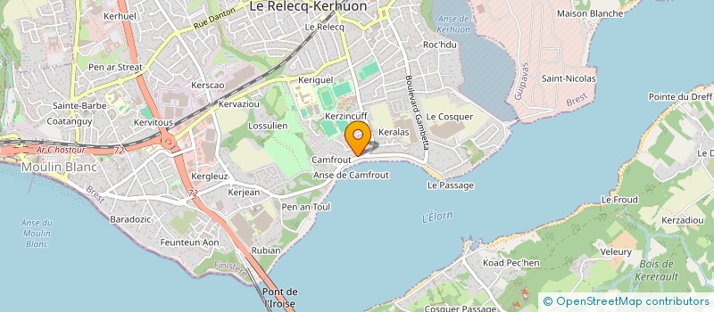 localisation de l'entreprise SCI KANFROUD  LE RELECQ-KERHUON