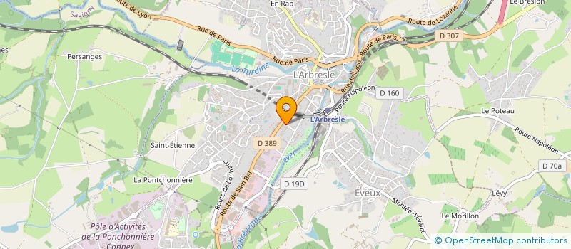 localisation de l'entreprise SCI KANGO  L'ARBRESLE