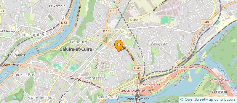 localisation de l'entreprise SCI KANGOUROU  CALUIRE-ET-CUIRE