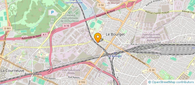 localisation de l'entreprise SCI KANISH à LE BOURGET