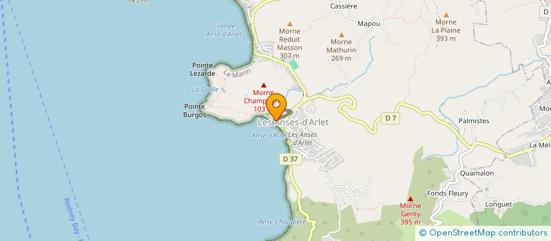 localisation de l'entreprise SCI KANTIN PLAGE  LES ANSES-D'ARLET