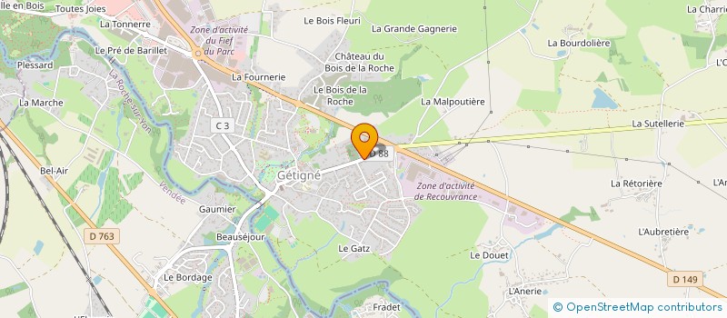 localisation de l'entreprise SCI KAP  GETIGNE