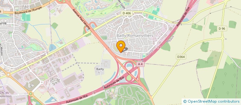 localisation de l'entreprise SCI KAP  BAILLY-ROMAINVILLIERS