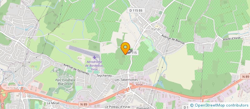 localisation de l'entreprise SCI KAP  YVRAC