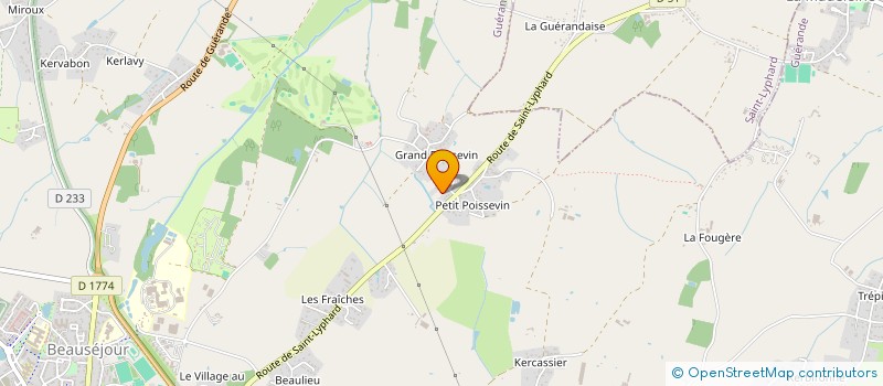 localisation de l'entreprise SCI KAP  GUERANDE