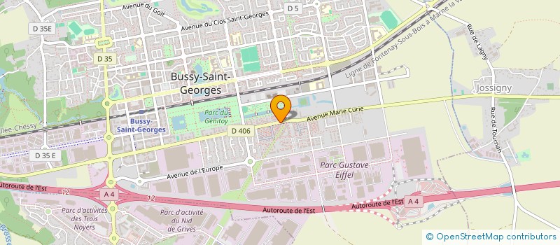 localisation de l'entreprise SCI KAP IMMO  BUSSY-SAINT-GEORGES