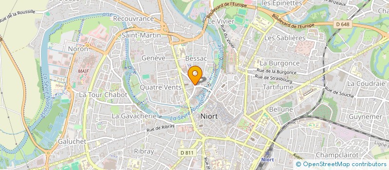 localisation de l'entreprise SCI KAPANIORT  NIORT