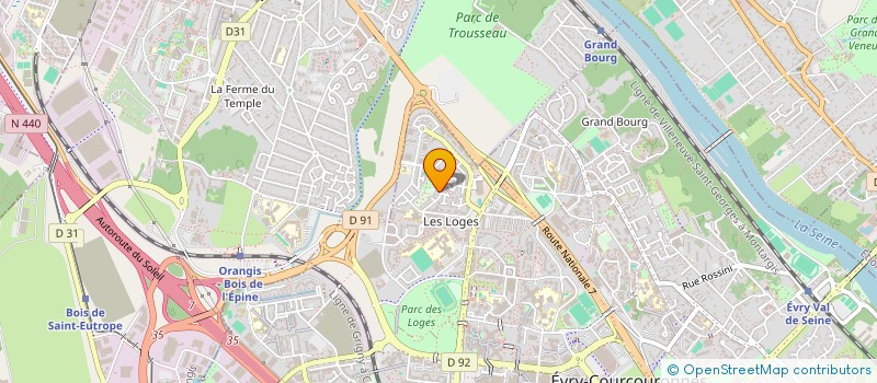 localisation de l'entreprise SCI KAPFERAKIS à EVRY-COURCOURONNES
