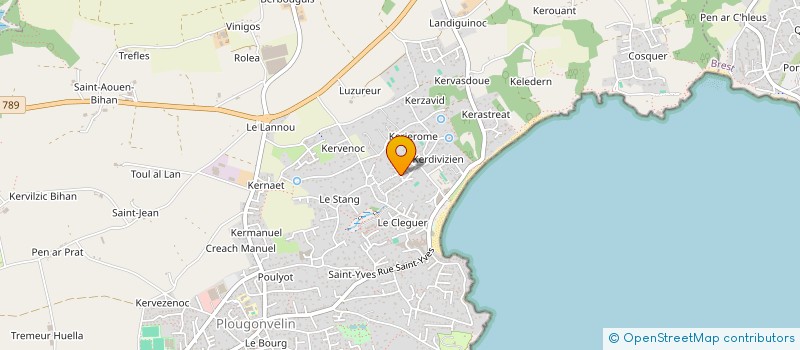 localisation de l'entreprise SCI KAPI  PLOUGONVELIN