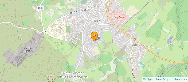 localisation de l'entreprise SCI KAPI  THUIR