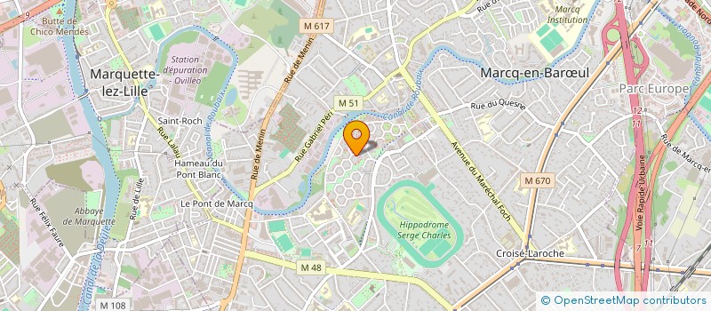 localisation de l'entreprise SCI KAPITHEOS à MARCQ-EN-BARŒUL
