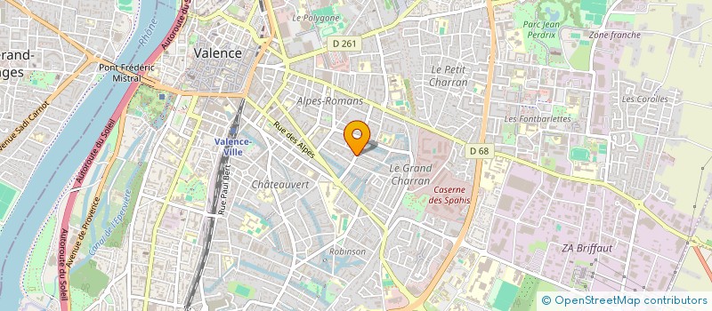 localisation de l'entreprise SCI KAPS  VALENCE