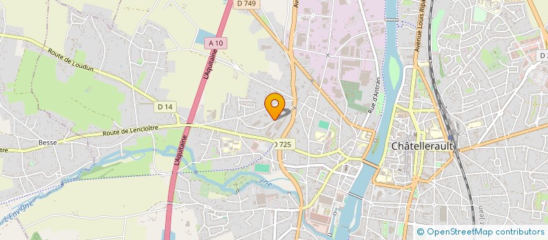 localisation de l'entreprise SCI KAPUCE  CHATELLERAULT