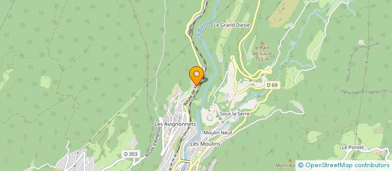 localisation de l'entreprise SCI KARABAY  SAINT-CLAUDE