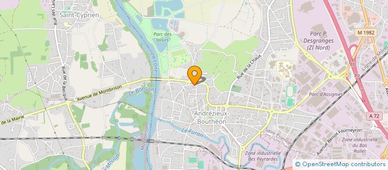 localisation de l'entreprise SCI KARAKAYA  ANDREZIEUX-BOUTHEON