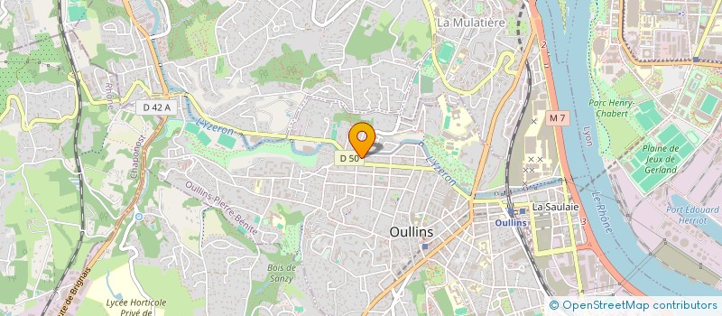 localisation de l'entreprise SCI KARAKUS  OULLINS-PIERRE-BENITE