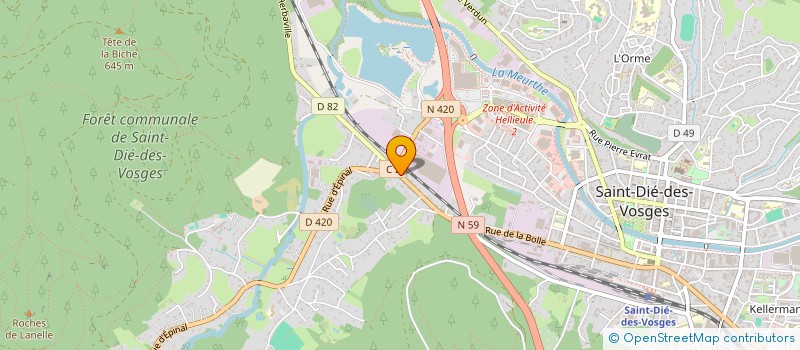 localisation de l'entreprise SCI KARAN à SAINT-DIE-DES-VOSGES