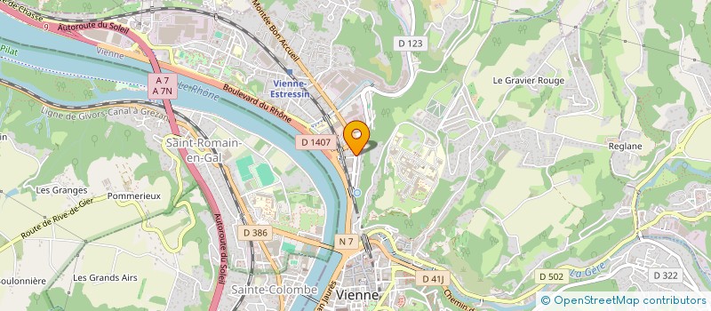 localisation de l'entreprise SCI KARANTE  VIENNE