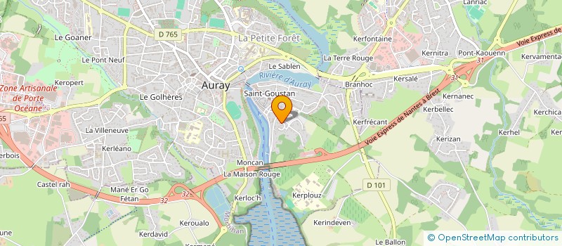localisation de l'entreprise SCI KARANTEZ à AURAY