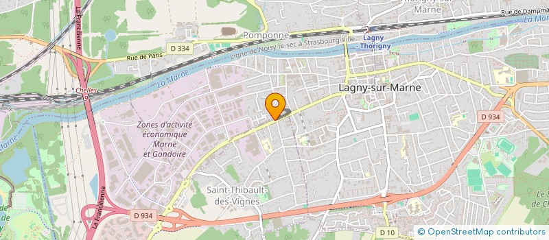 localisation de l'entreprise SCI KARAR IMMO  LAGNY-SUR-MARNE