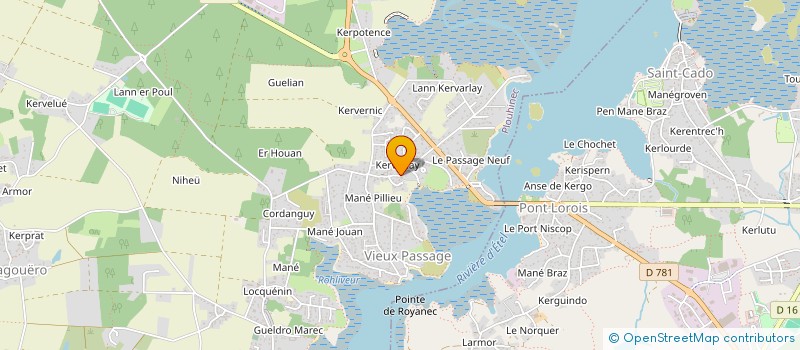 localisation de l'entreprise SCI KARAYM  PLOUHINEC