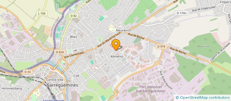 localisation de l'entreprise SCI KAREL à SARREGUEMINES