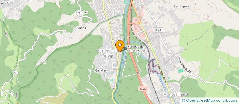 localisation de l'entreprise SCI KARELY à FERRIERES-SUR-ARIEGE