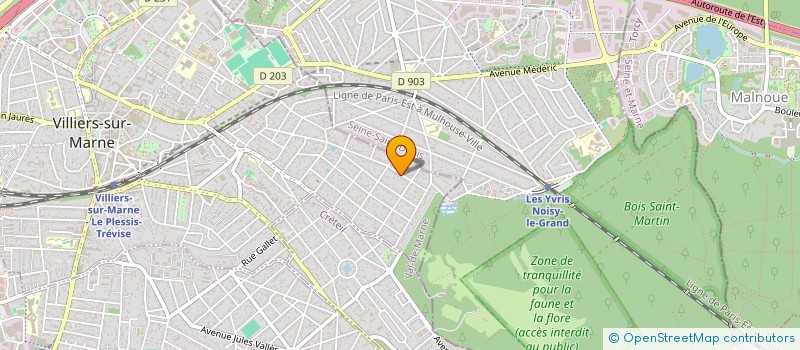 localisation de l'entreprise SCI KAREN ET THIBAUD 2  VILLIERS-SUR-MARNE