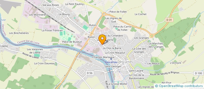 localisation de l'entreprise SCI KARETA API  DESCARTES