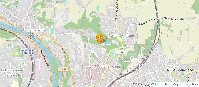 localisation de l'entreprise SCI KAREY  SATHONAY-CAMP