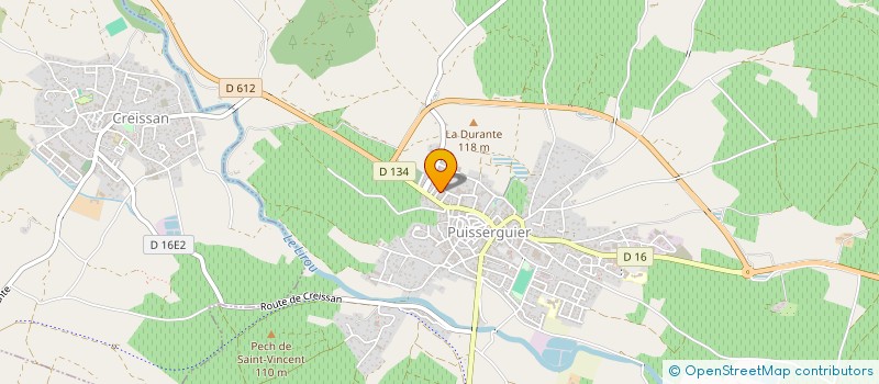 localisation de l'entreprise SCI KARIBOU  PUISSERGUIER