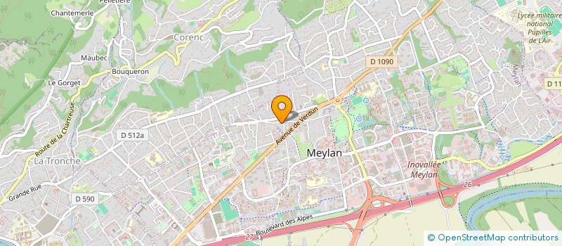 localisation de l'entreprise SCI KARIBOU à MEYLAN