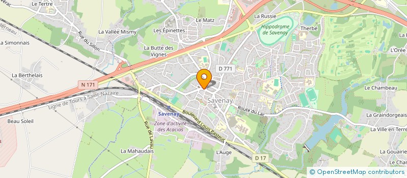 localisation de l'entreprise SCI KARIBU  SAVENAY