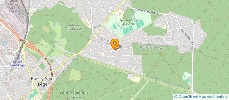 localisation de l'entreprise SCI KARIBU  BOISSY-SAINT-LEGER