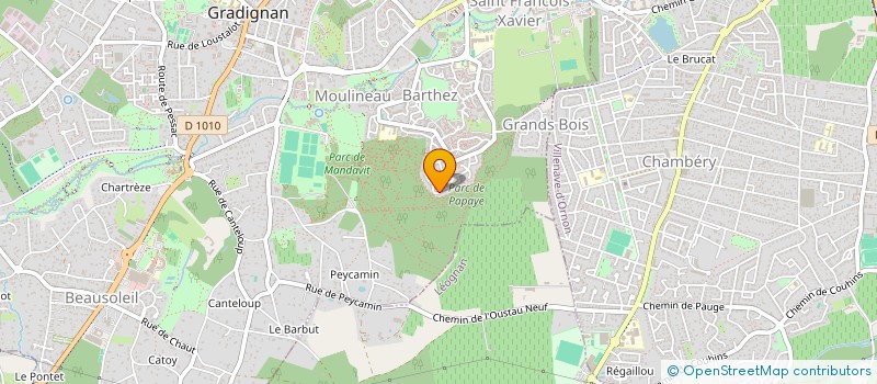 localisation de l'entreprise SCI KARIFLO  GRADIGNAN