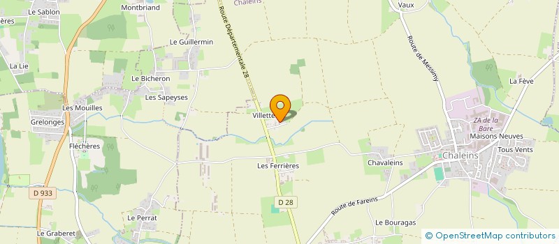 localisation de l'entreprise SCI KARINE  CHALEINS