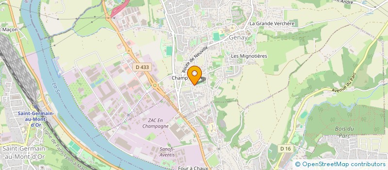 localisation de l'entreprise SCI KARINE  GENAY