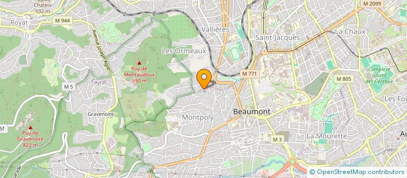 localisation de l'entreprise SCI KARINTHI PHARMA  CLERMONT-FERRAND