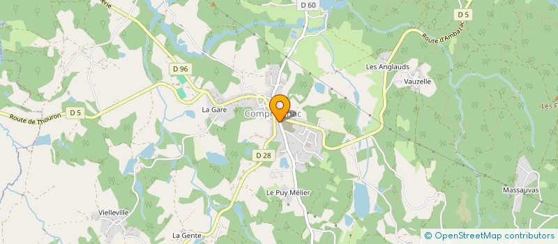 localisation de l'entreprise SCI KARITELLE  COMPREIGNAC