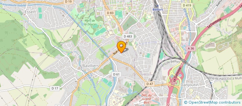 localisation de l'entreprise SCI KARITIMAR  BAVILLIERS