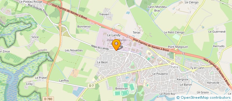 localisation de l'entreprise SCI KARLAGATHE IMMO  THEIX-NOYALO