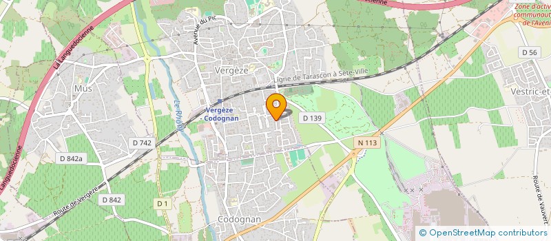 localisation de l'entreprise SCI KARLEDEN  VERGEZE