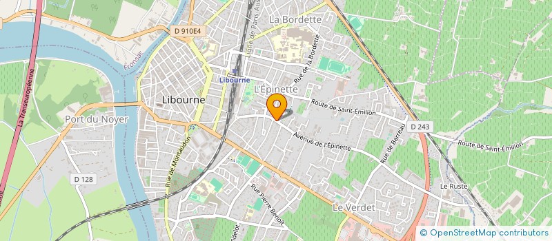 localisation de l'entreprise SCI KARLTON  LIBOURNE