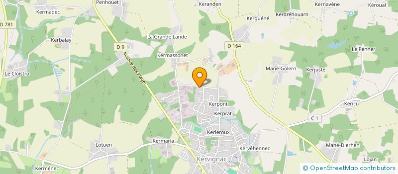 localisation de l'entreprise SCI KARMA à KERVIGNAC