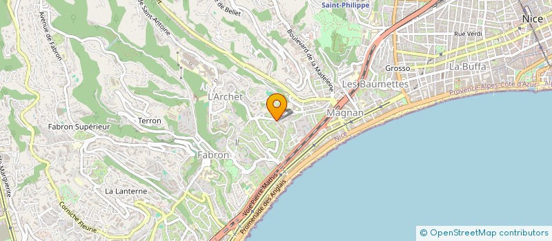 localisation de l'entreprise SCI KARNAK à NICE